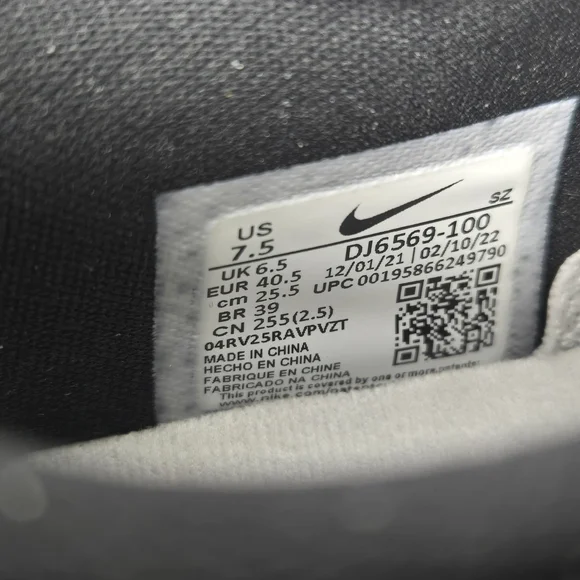 *NWOT* Nike Air Zoom Victory Tour 2 White Golf Shoes Size Men's 7.5 Women's 9.5 - Picture 10 of 11